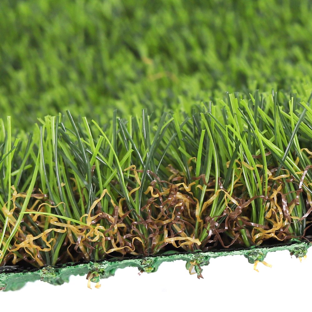 36mm Synthetic Grass Sample - LFL - LFL Grass | Artificial Grass Manufacturer & Supplier 36mm synthetic grass sample square on white background