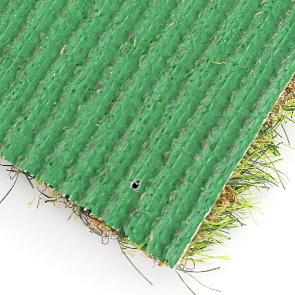 Backing with Drainage Holes - 36mm Artificial Turf - LFL Grass | Artificial Grass Manufacturer & Supplier Backing with drainage holes on 36mm artificial turf, durable backing