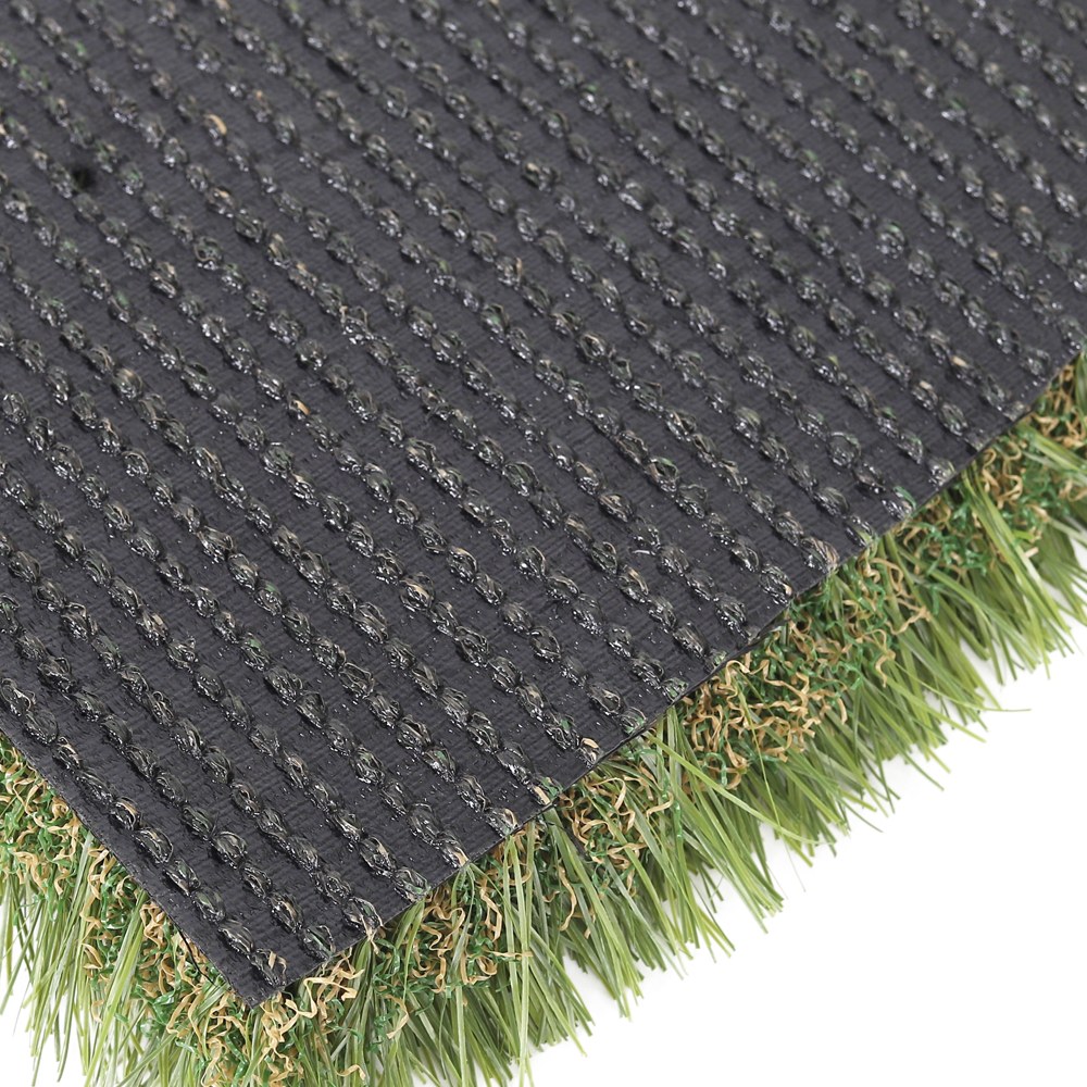 Backing with Drainage Holes - 51mm Artificial Turf - LFL Grass | Artificial Grass Manufacturer & Supplier Backing with drainage holes on 51mm artificial turf, durable backing