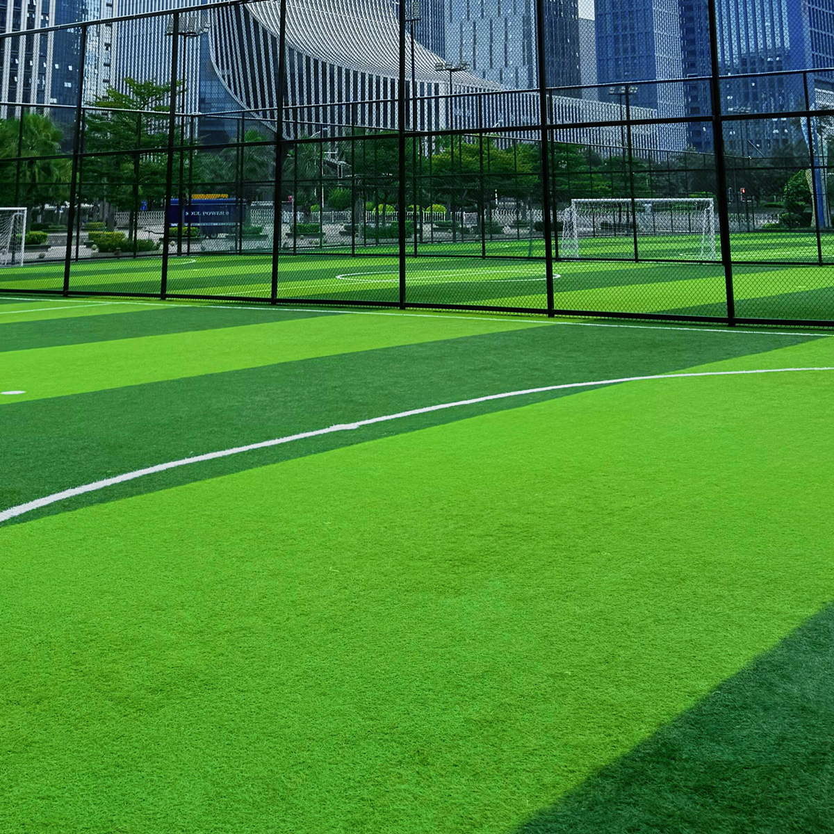 professional football artificial grass field application