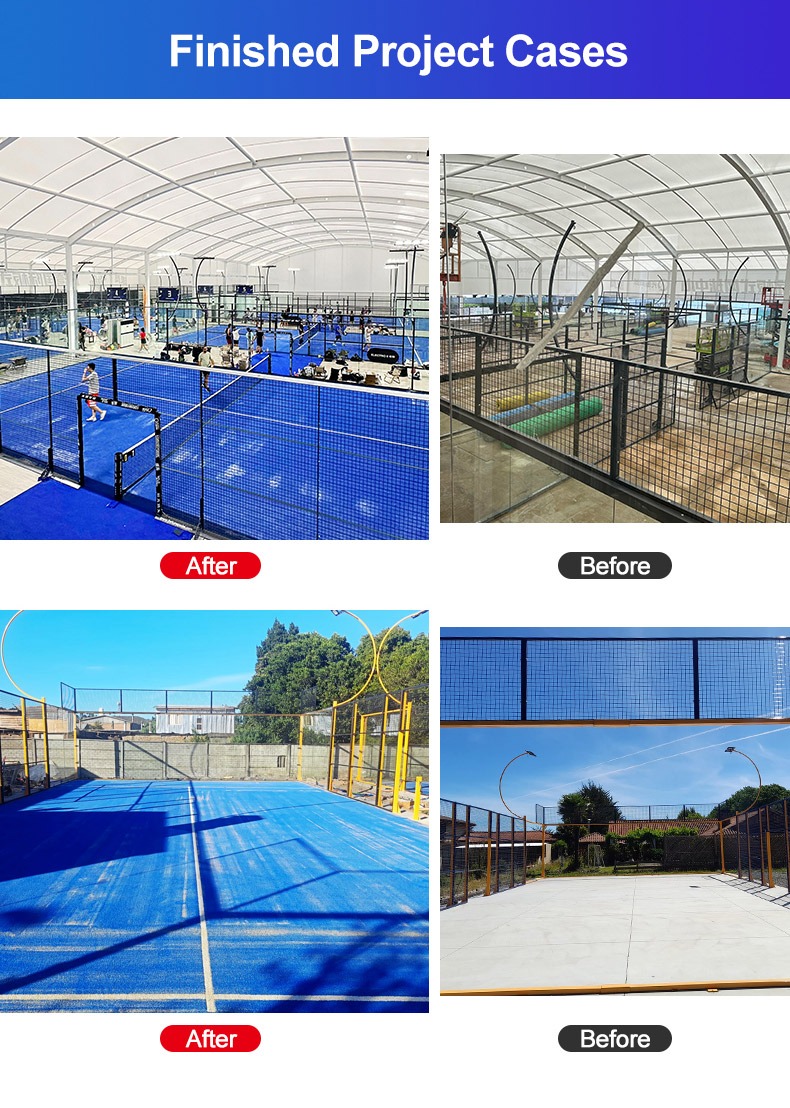 padel tennis court artificial grass in blue and purple - LFL-SP526 - LFL Artificial Grass