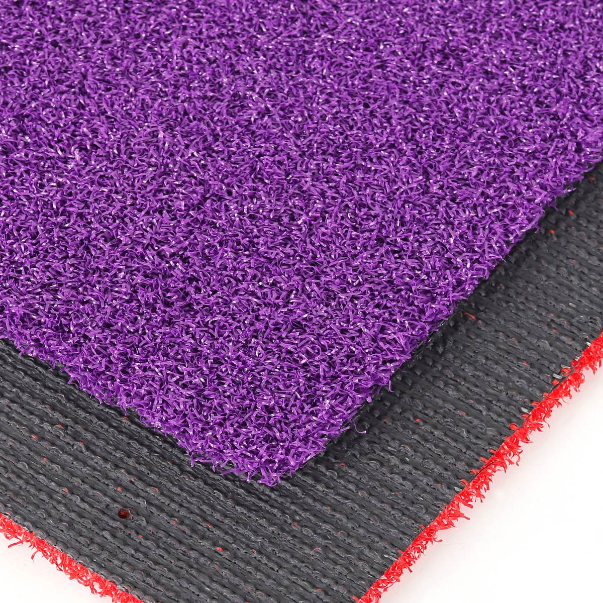 12-15mm purple padel court artificial grass yarn close-up - LFL-SP527 - LFL Grass | Artificial Grass Manufacturer & Supplier 12-15mm purple padel court artificial grass yarn close-up - LFL-SP527