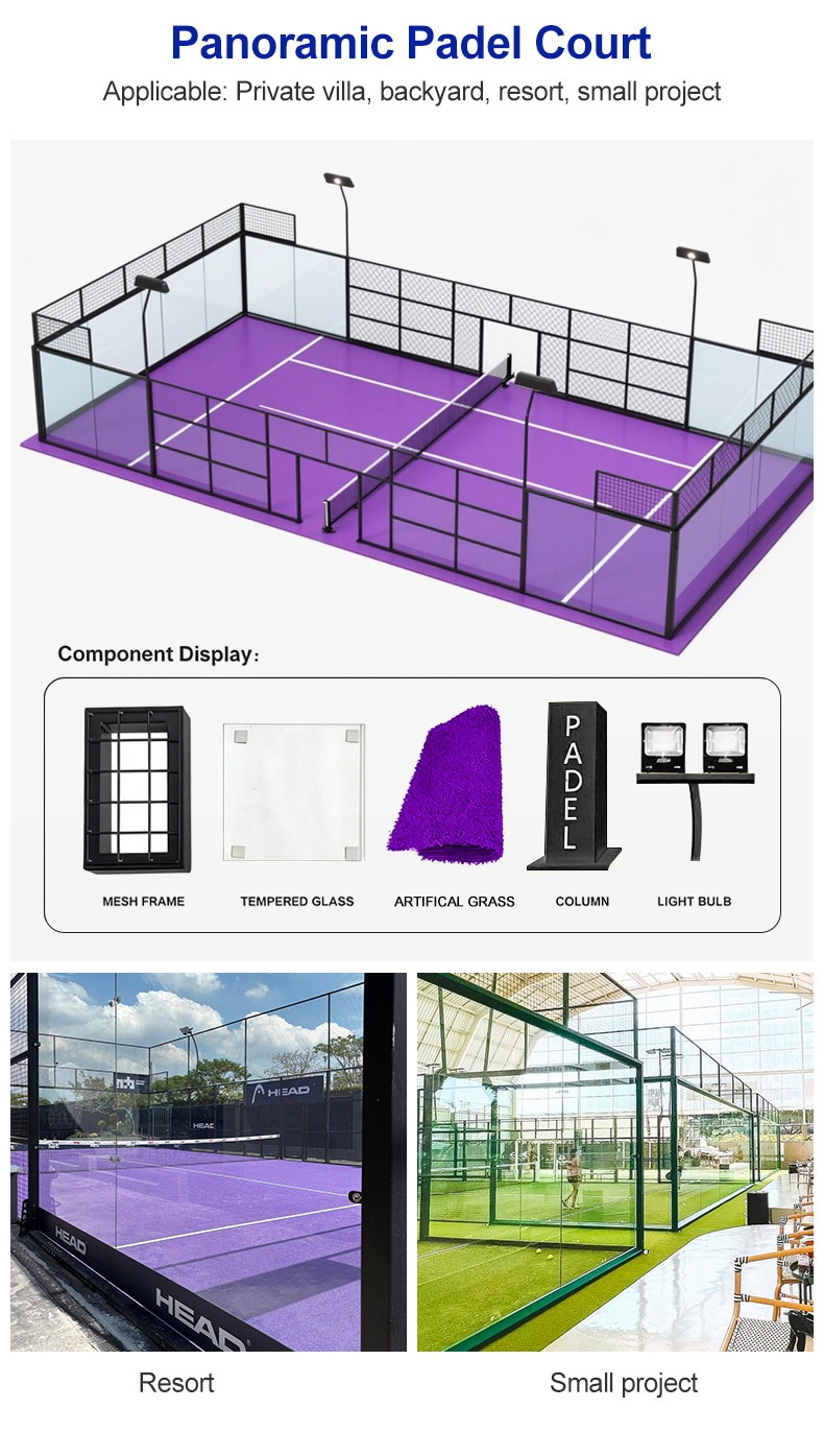 purple padel court artificial grass for tennis courts - LFL-SP527 - LFL Artificial Grass