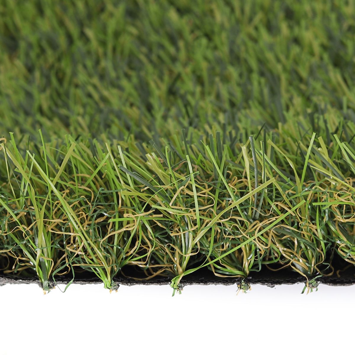 35mm Landscape Artificial Grass LFL35-1 - Texture Close-up - LFL Grass | Artificial Grass Manufacturer & Supplier 35mm landscape artificial grass LFL35-1 close-up showing dense, realistic green blades