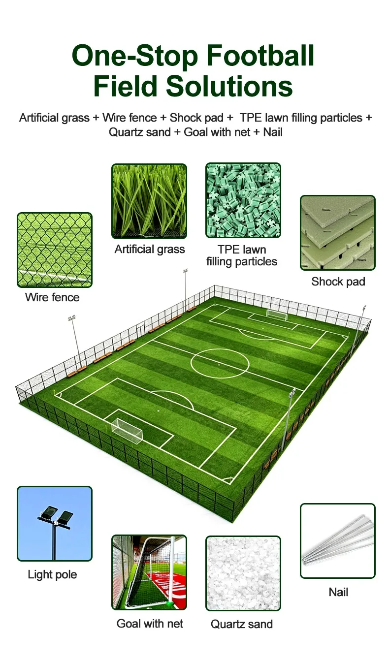 50mm sports field artificial grass for football pitches - LFL s7-6 - LFL Artificial Grass