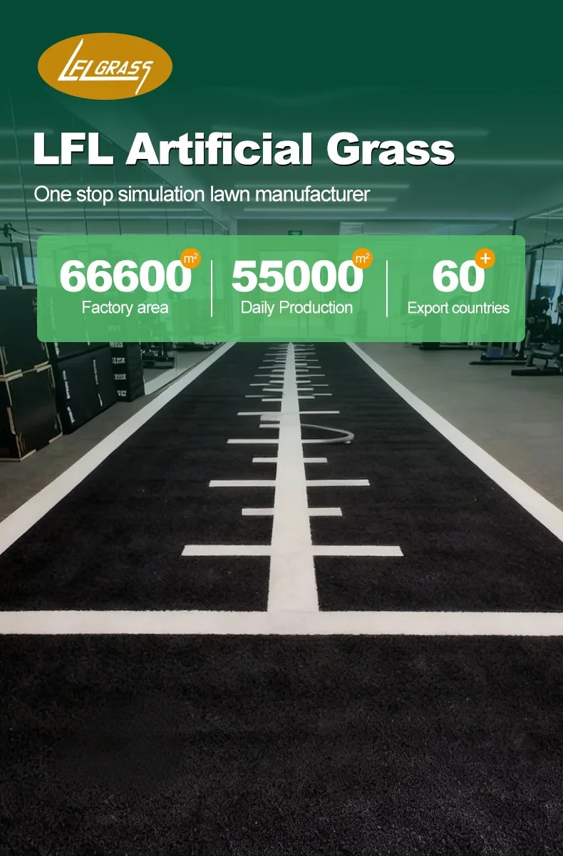 KDK crimped gym artificial grass - 12-15mm non-infill sports turf LFL-SPB25 - LFL Artificial Grass