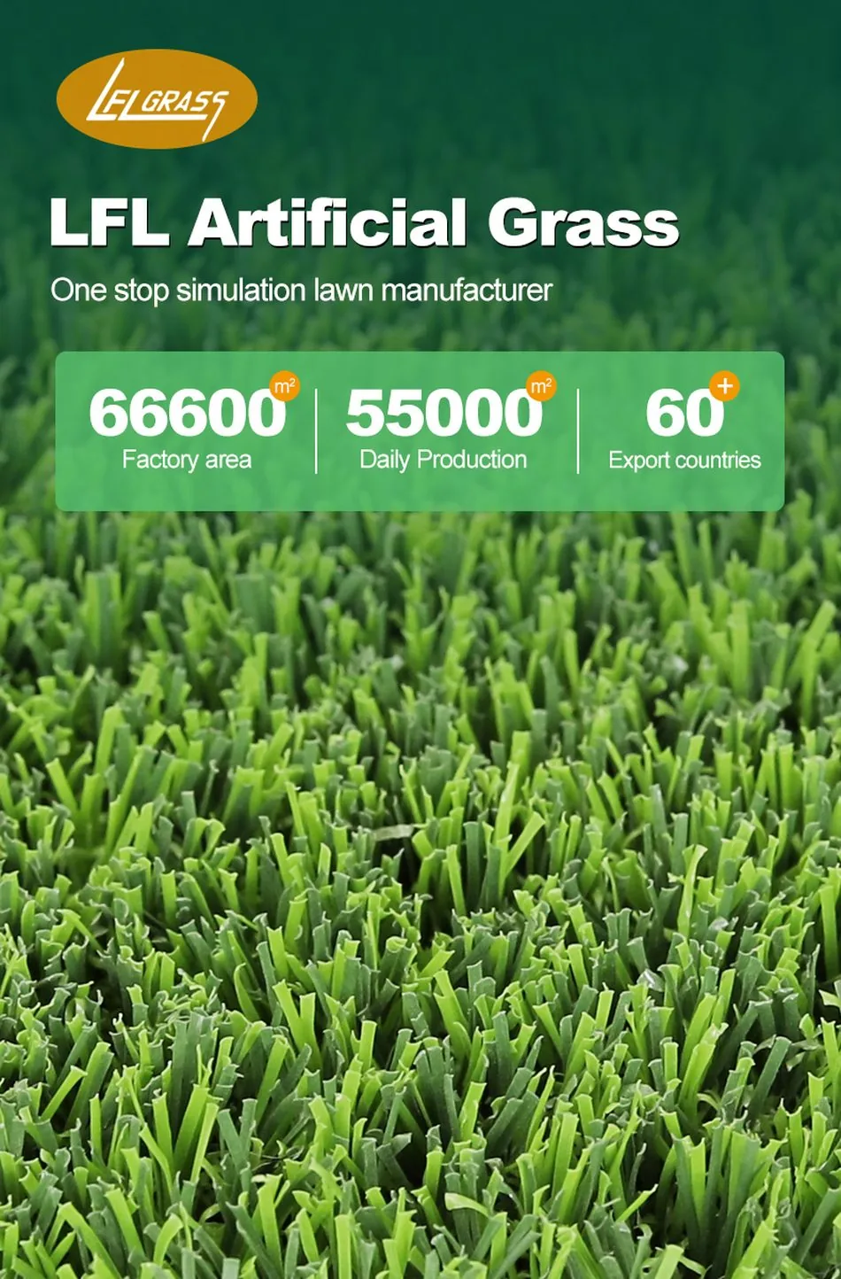25mm Landscape Artificial Grass detail