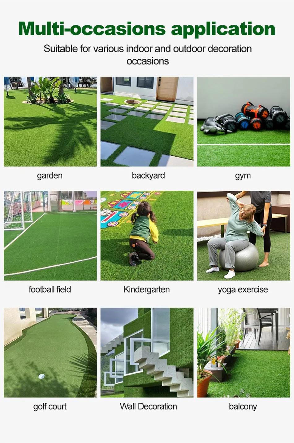 25mm Landscape Artificial Grass detail
